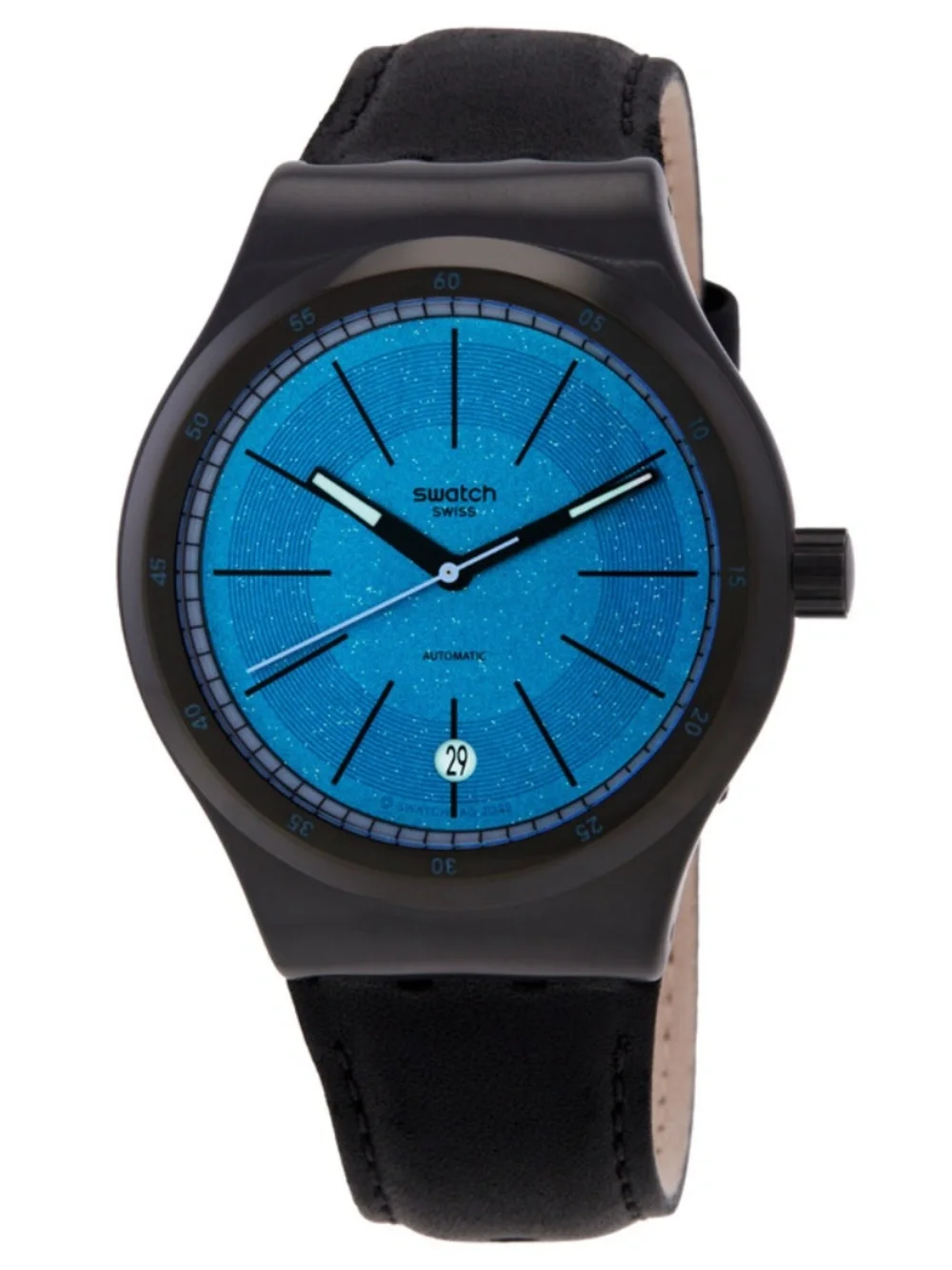 Swatch Blackcloak Mechanism SISTEM51 Automatic Watch (YIB408)